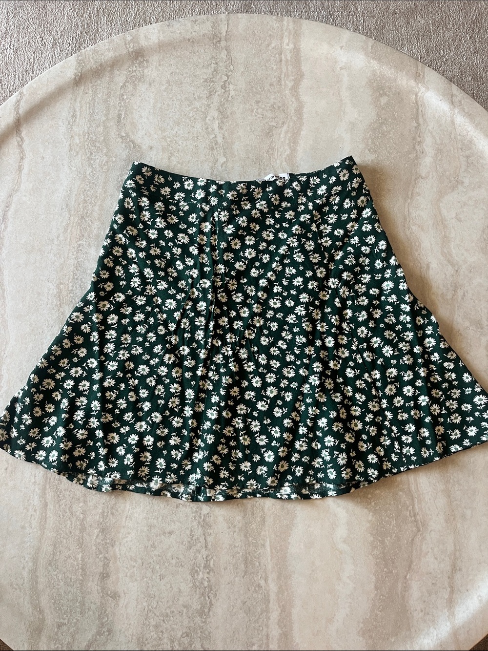 Reformation Dark Green Daisy Circle Skirt - Picture 2 of 6